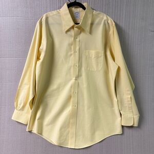 Brooks Brothers Yellow Original Men Polo Shirt Size 17-34 Slim Fit Supima Cotton